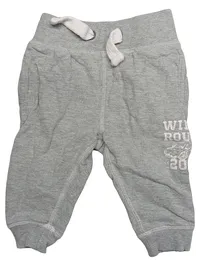 DOPODOPOMINI Jogginghose Kinder Baumwolle Meliert Grau Gr. 74 1