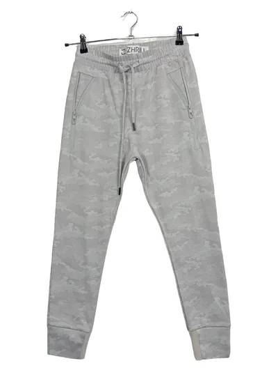ZHRILL Damen Jogginghose XXS Grau Sportlich Camouflage Freizeithose