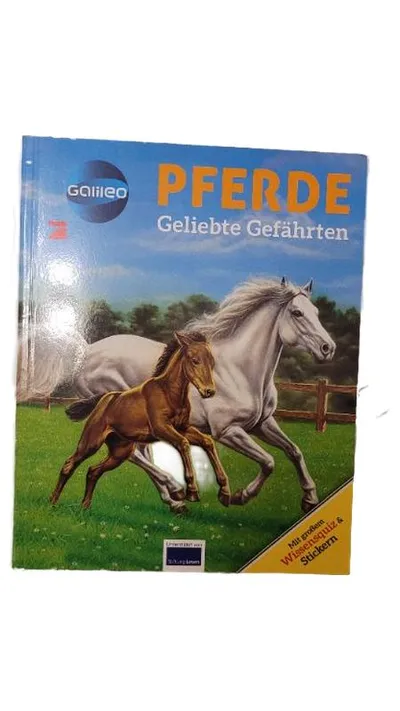 Galileo Pferde Sachbuch Kinder Wissensquiz Sticker Hardcover Tiere