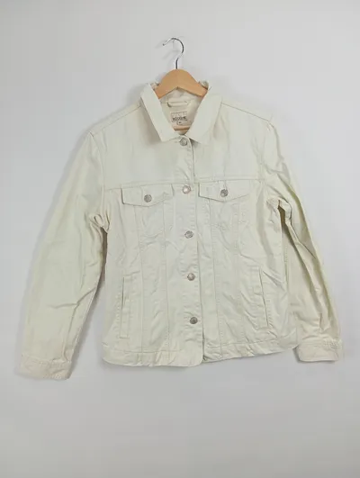 BOGGI Brookshire Damen Jeansjacke Gr. 40 Beige Casual
