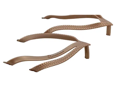 Ipanema Damen Zehentrenner Sandalen Gr. 39 Beige Roségold Geflochten