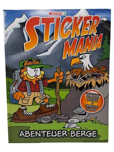 SPAR Sticker Mania Abenteuer Berge Sammelalbum Garfield Berge Natur