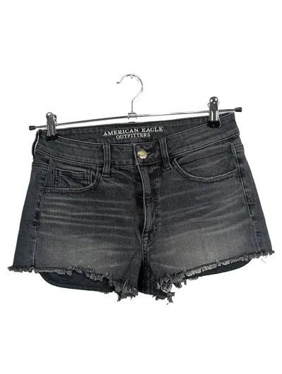 American Eagle Outfitters Damen Jeansshorts Grau Gr. 37 Casual