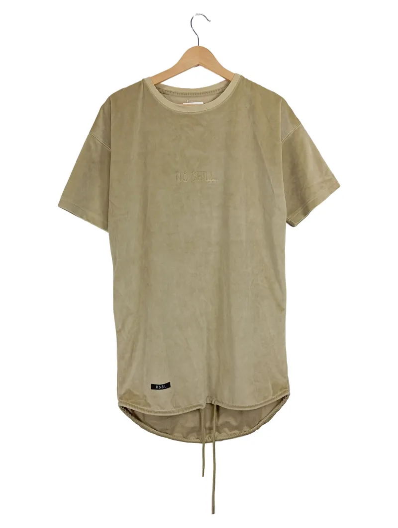 CSBL Herren T-Shirt NO CHILL Beige Gr. M Kurzarm Streetwear Casual 1