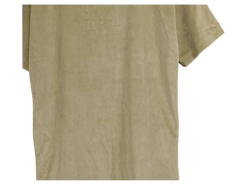 CSBL Herren T-Shirt NO CHILL Beige Gr. M Kurzarm Streetwear Casual 3