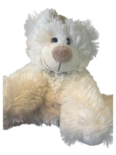 Martin Bären Baby Kuscheltier Plüschtier Bär Uni Weiß 17 cm
