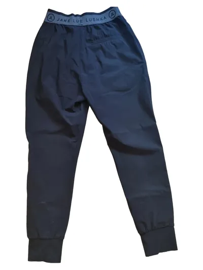 Jane Lushka Damen Jogginghose XS Schwarz Sportlich Reißverschluss