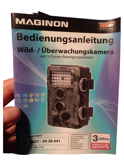 MAGINON WK 4 HD Outdoor Kamera Full HD Bewegungssensor Grau