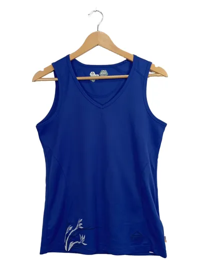 McKINLEY Damen Sportshirt Tanktop Gr. 40 Blau Sportlich