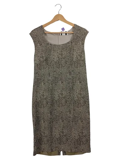 Cattiva Damen Freizeitkleid Gr. 42;XL UK 14 Beige Schlangenmuster