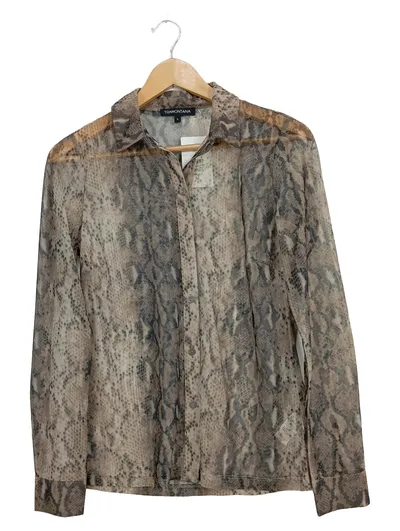 Tramontana Damen Hemdbluse Schlangenmuster Braun Gr. S