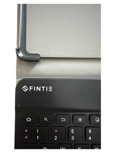 Fintie Tablet Schutzhülle mit Tastatur Grau Uni