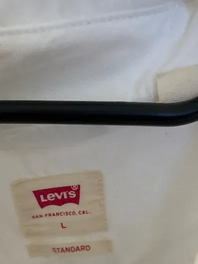 Levi's Herren Freizeithemd Langarm Weiß Gr. L Baumwolle Klassisch 6