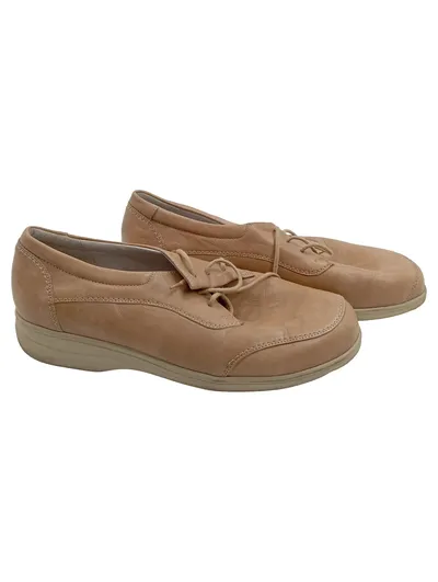 Christian Dietz Damen Schnürschuhe Leder Beige Gr. 39.5 Casual