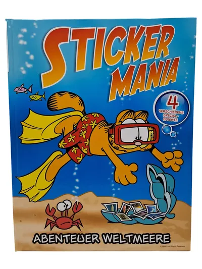 Sticker Mania Abenteuer Weltmeere Garfield Stickerbuch Kinder Sammelalbum