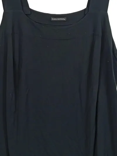 Elena Grunert Damen Top Schwarz Gr. 46/3XL Casual Ärmellos
