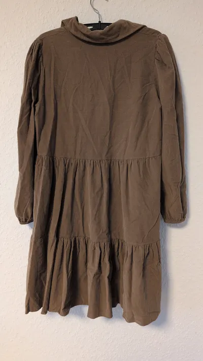 COLL64 Damen Cord Freizeitkleid Braun Gr. MxL Casual