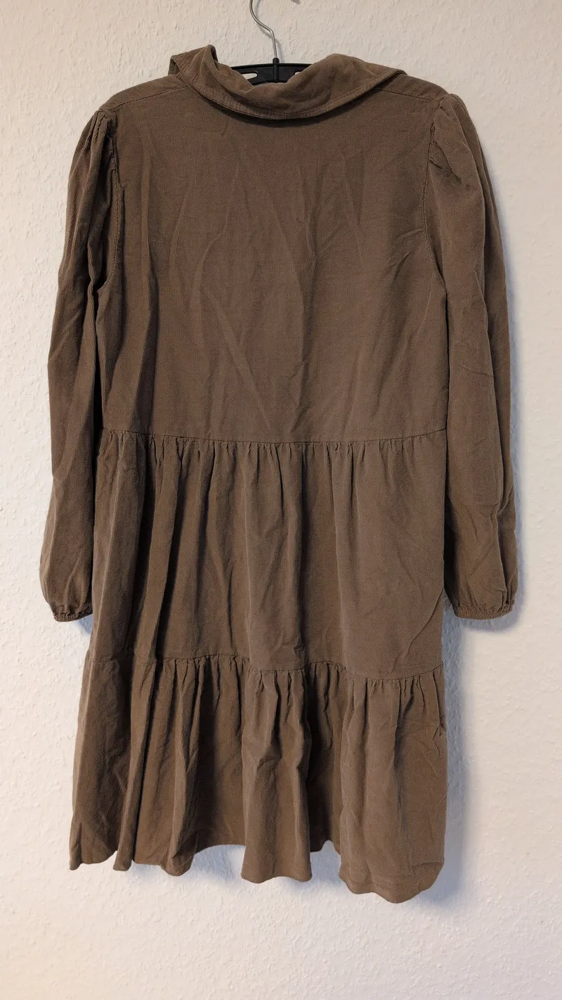 COLL64 Damen Cord Freizeitkleid Braun Gr. MxL Casual 2