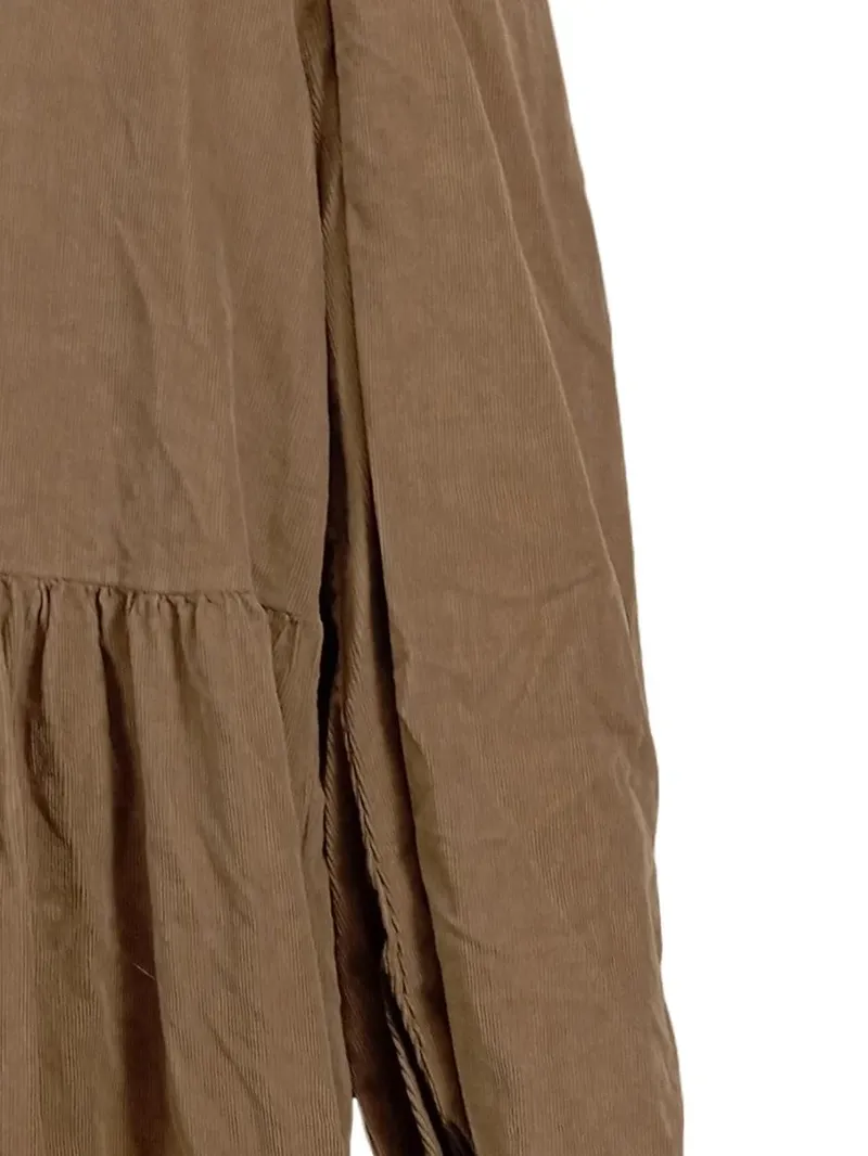 COLL64 Damen Cord Freizeitkleid Braun Gr. MxL Casual 4