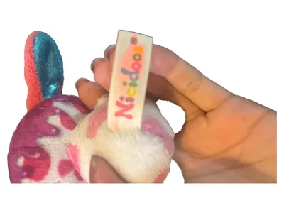 Nici Plüsch Schlüsselanhänger Hund Mehrfarbig Kinder Glitzer Punkte 6x9cm