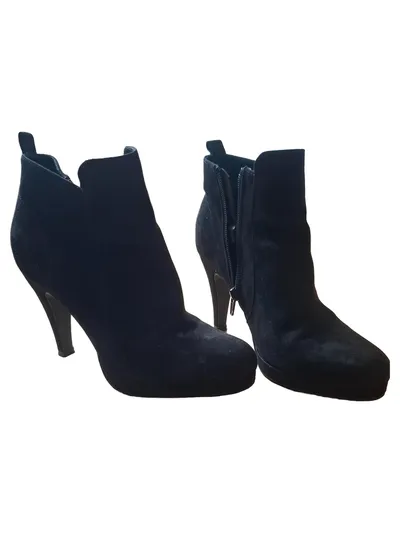 Anna Field Damen Stiefeletten Gr. 38 Schwarz Elegant Reißverschluss