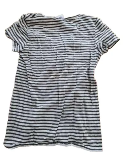 Umstandsshirt Stillshirt Wickeloptik Gr. S gestreift grün weiß