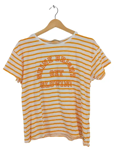 Smith & Soul Damen T-Shirt S gestreift Mehrfarbig mit Aufdruck