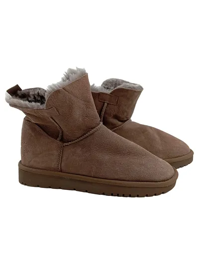 Tamaris Damen Schneestiefel Stiefel Gr. 37 Braun Fellbesatz Winter Casual