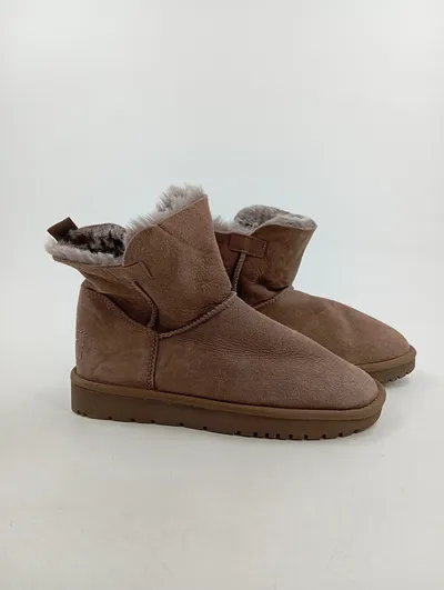 Tamaris Damen Schneestiefel Stiefel Gr. 37 Braun Fellbesatz Winter Casual