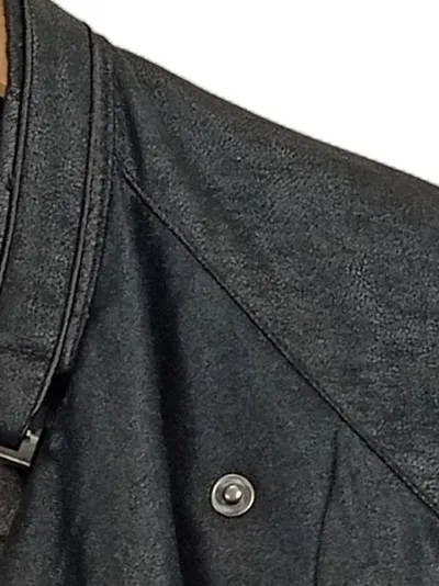 ARMANI EXCHANGE Damen Lederjacke Schwarz Gr. S Kunstleder Biker