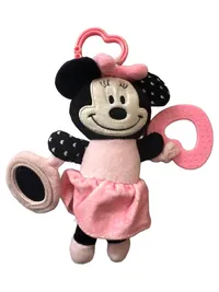Disney Baby Minnie Maus Kuscheltier Baby Spielzeug Anhänger Rosa 18cm 1