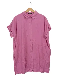 Parfois Damen Blusenkleid Hemdblusenkleid Gr. M Pink Casual 1