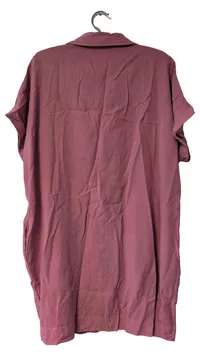 Parfois Damen Blusenkleid Hemdblusenkleid Gr. M Pink Casual 2
