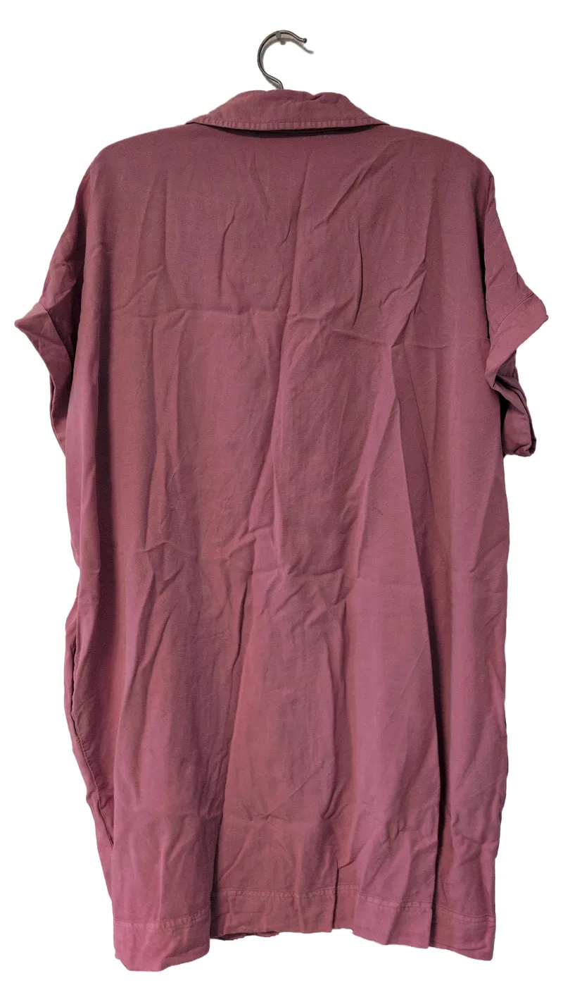 Parfois Damen Blusenkleid Hemdblusenkleid Gr. M Pink Casual 2