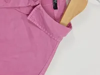 Parfois Damen Blusenkleid Hemdblusenkleid Gr. M Pink Casual 5
