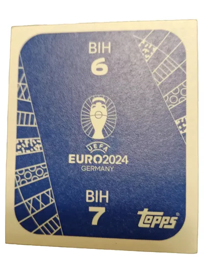 Topps UEFA EURO 2024 Sticker BIH 6 BIH 7 Bosnien Aufnäher