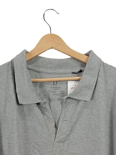 JP 1880 Herren Poloshirt Grau 6XL Casual Kurzarm