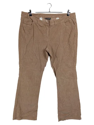 BPC Bonprix Collection Cordhose Damen Gr. 50 Beige Bootcut