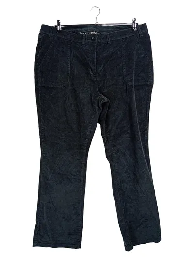 BPC Bonprix Collection Cordhose Damen Gr. 50 Schwarz Stretch Casual