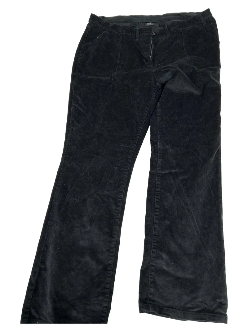 BPC Bonprix Collection Cordhose Damen Gr. 50 Schwarz Stretch Casual 2