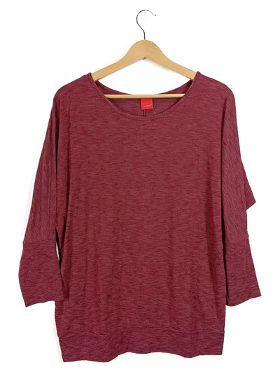 LIVRE Damen Pullover Rot Gr. 40 3/4-Arm Casual