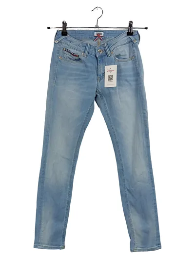 Tommy Jeans Damen Slim Fit Jeans Hose W27/L28 Hellblau Stretch