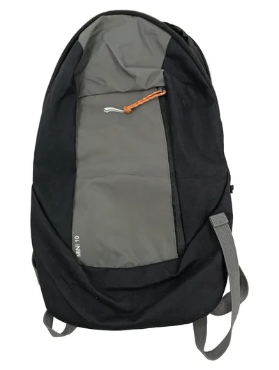 Crivit Mini 10 Rucksack Schwarz Grau 10L Polyester Outdoor Freizeit