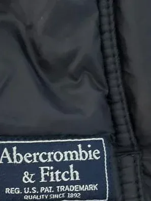 Abercrombie & Fitch Herren Steppjacke Parka Kapuze Schwarz Gr. XS 7