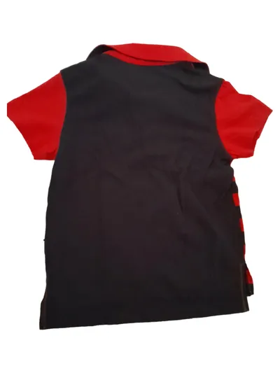 Original Marines Poloshirt Jungen Gr. 2/92 Rot Blau Gestreift Baumwolle
