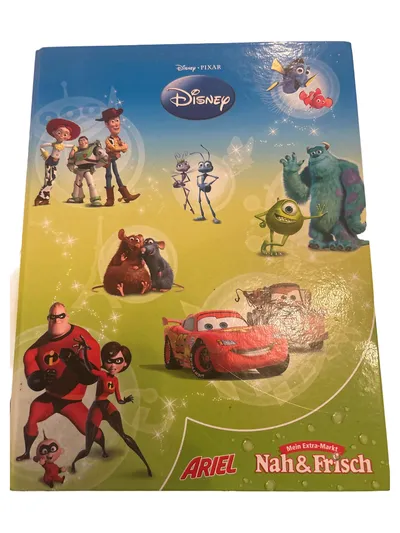 Disney Pixar Sammelalbum Toy Story Cars Nemo Die Unglaublichen Ratatouille