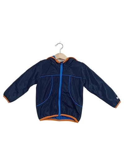 Tom Tailor Kinder Leichte Jacke Gr. 92 Blau Orange Kapuze Sportlich