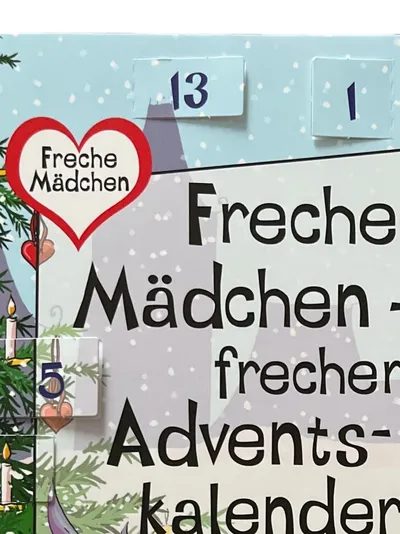 Planet Girl Freche Mädchen Adventskalender Weihnachten Kinder Mehrfarbig Papier