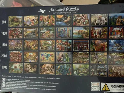 Bluebird Puzzle Elefant 1000 Teile Savanne Afrika Tiere Sonnenuntergang