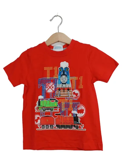 Thomas & Friends T-Shirt Rot Gr. 104 Jungen Lokomotive Thomas Percy James